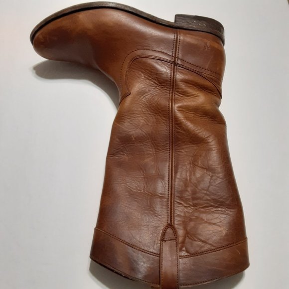 Frye Cognac Melissa Pull On Women's Leather Boots 3475458-COG Size 10B - Picture 3 of 11